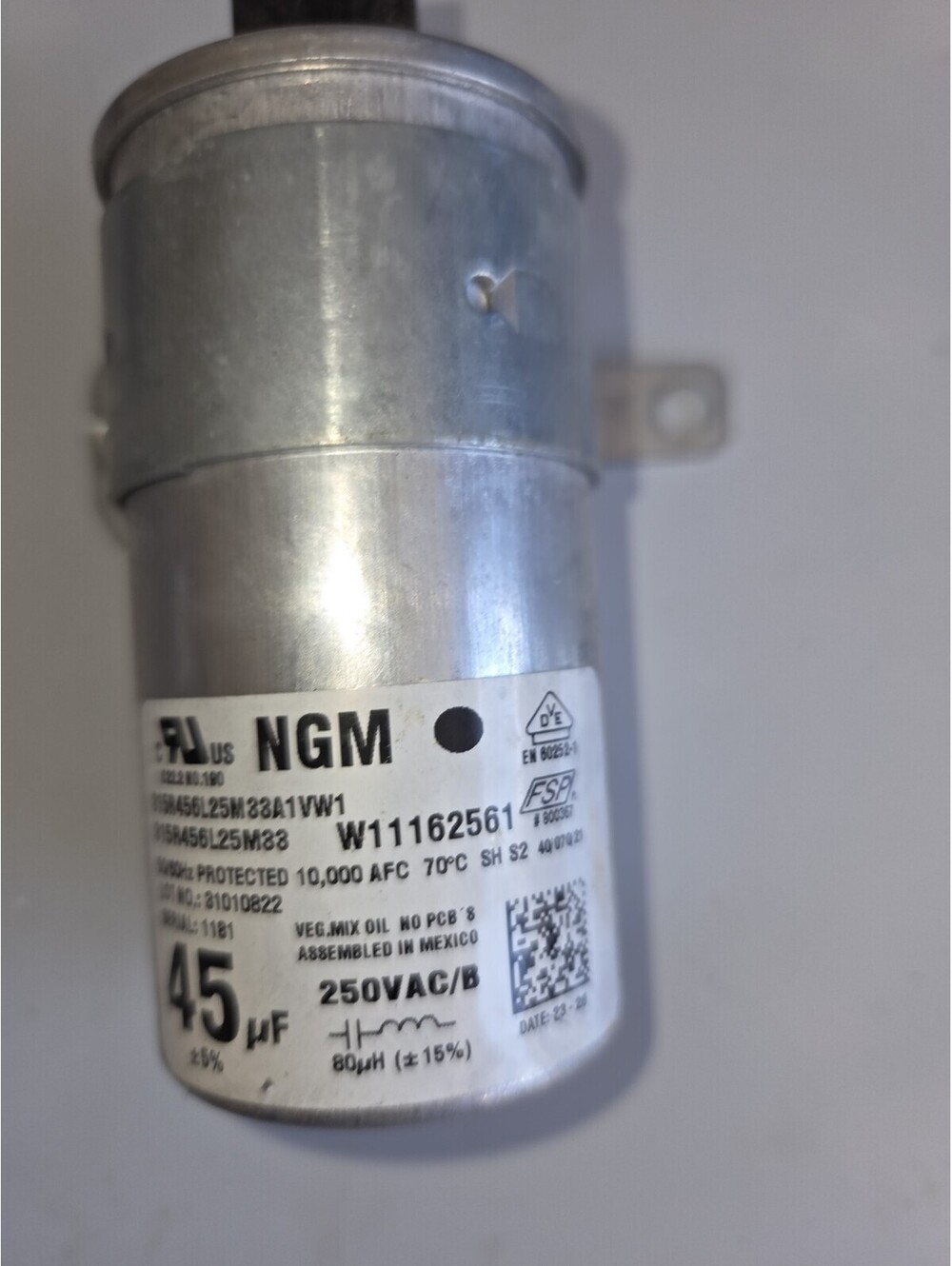 OEM Maytag Amana Washer Run Capacitor W11162561 W11428524 A23